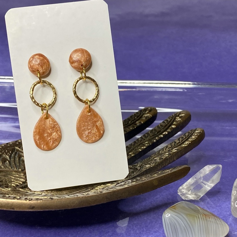 Handcrafted polymer clay earrings